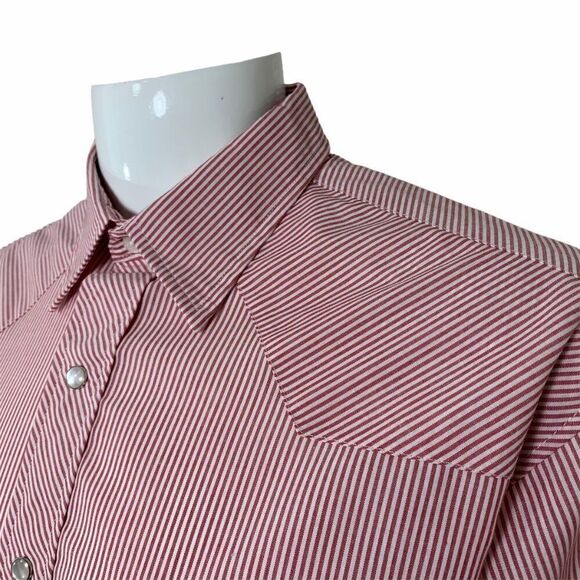 Sunweave Men's Vertical Striped Pearl Snap Shirt - Picture 6 of 8